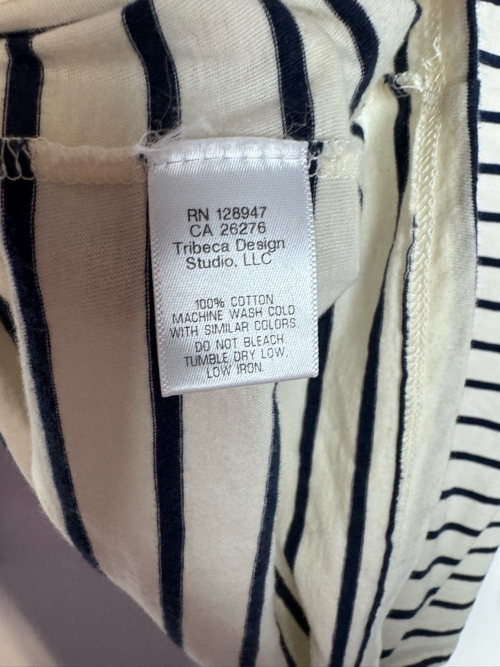 Nili Lotan Arlette Hemp Organic Cotton Striped Long Sleeve Top - Picture 7 of 11